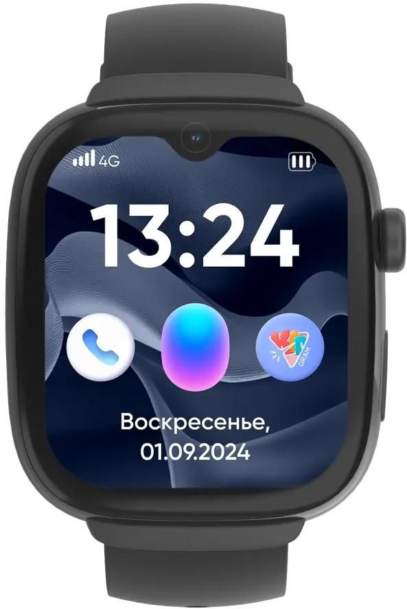 Смарт-часы ELARI KidGram Watch 4G,  1.92",  черный/черный [kp-4g-k-black]